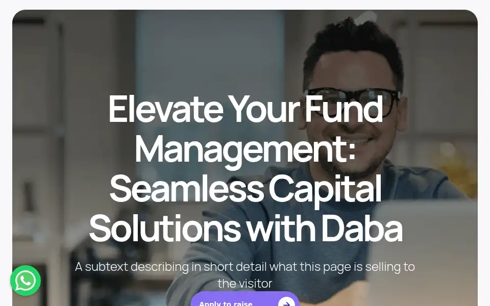 Screenshot of dabafinance.com