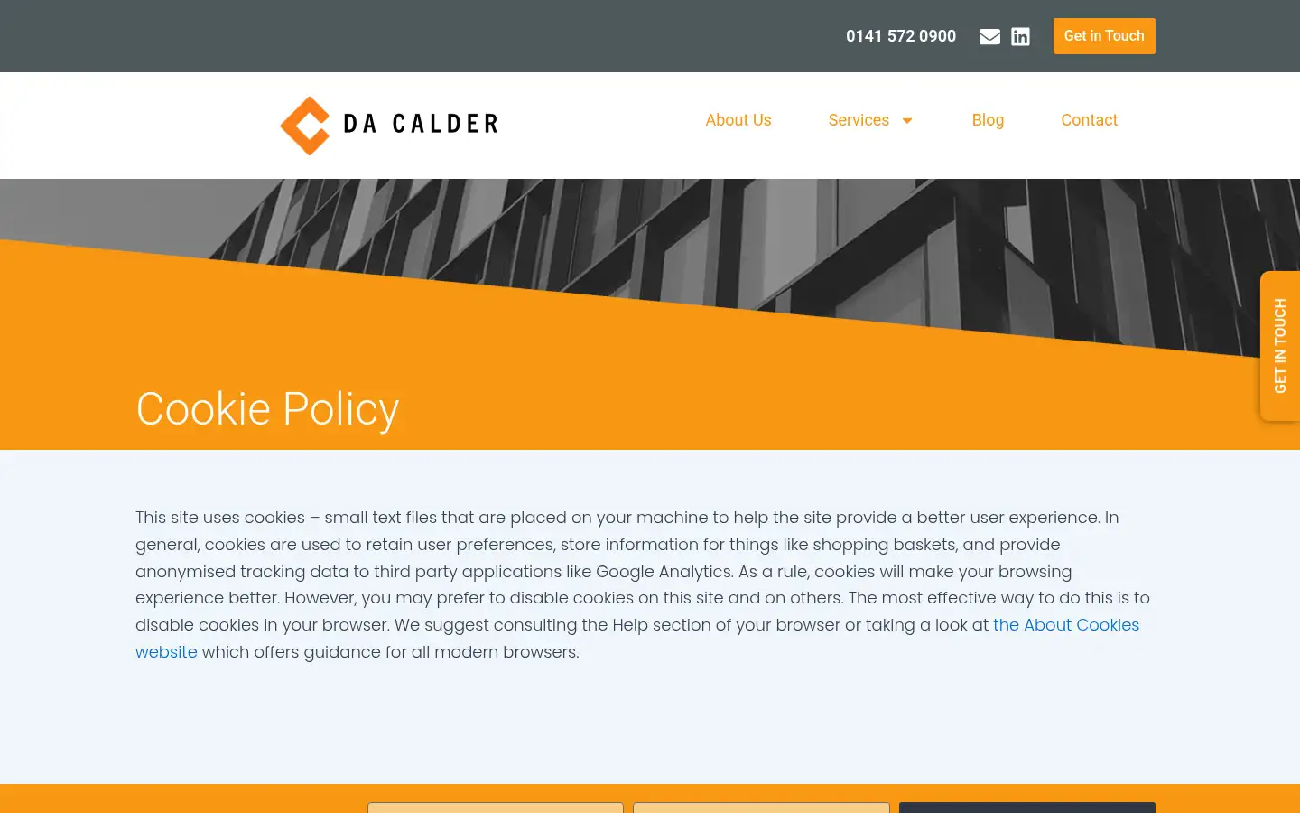 Screenshot of dacalder.com