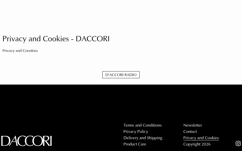 Screenshot of daccori.com