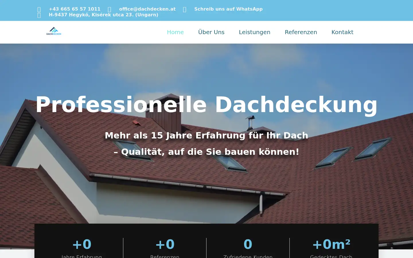 Screenshot of dachdecken.at
