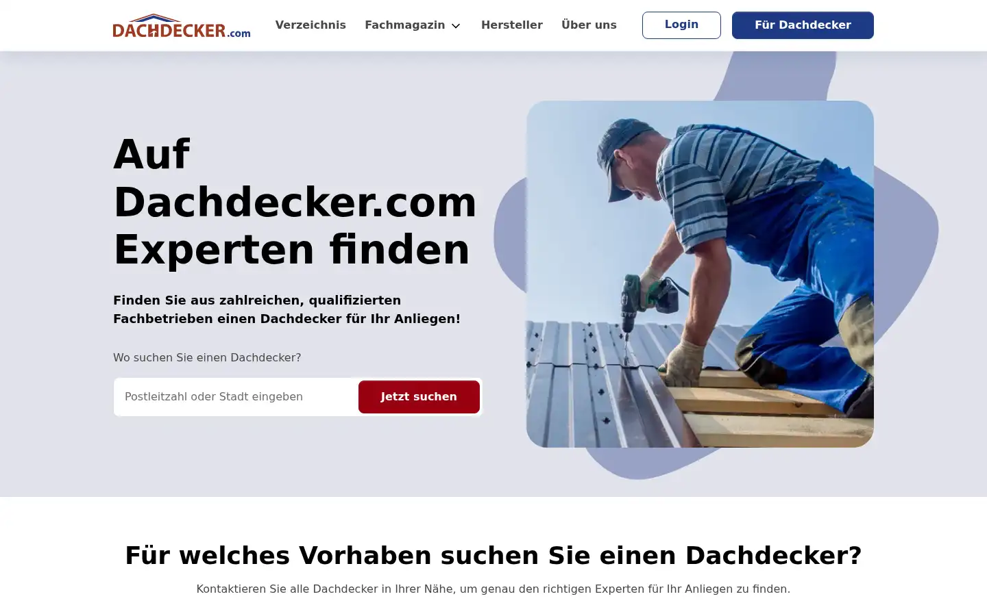 Screenshot of dachdecker.com