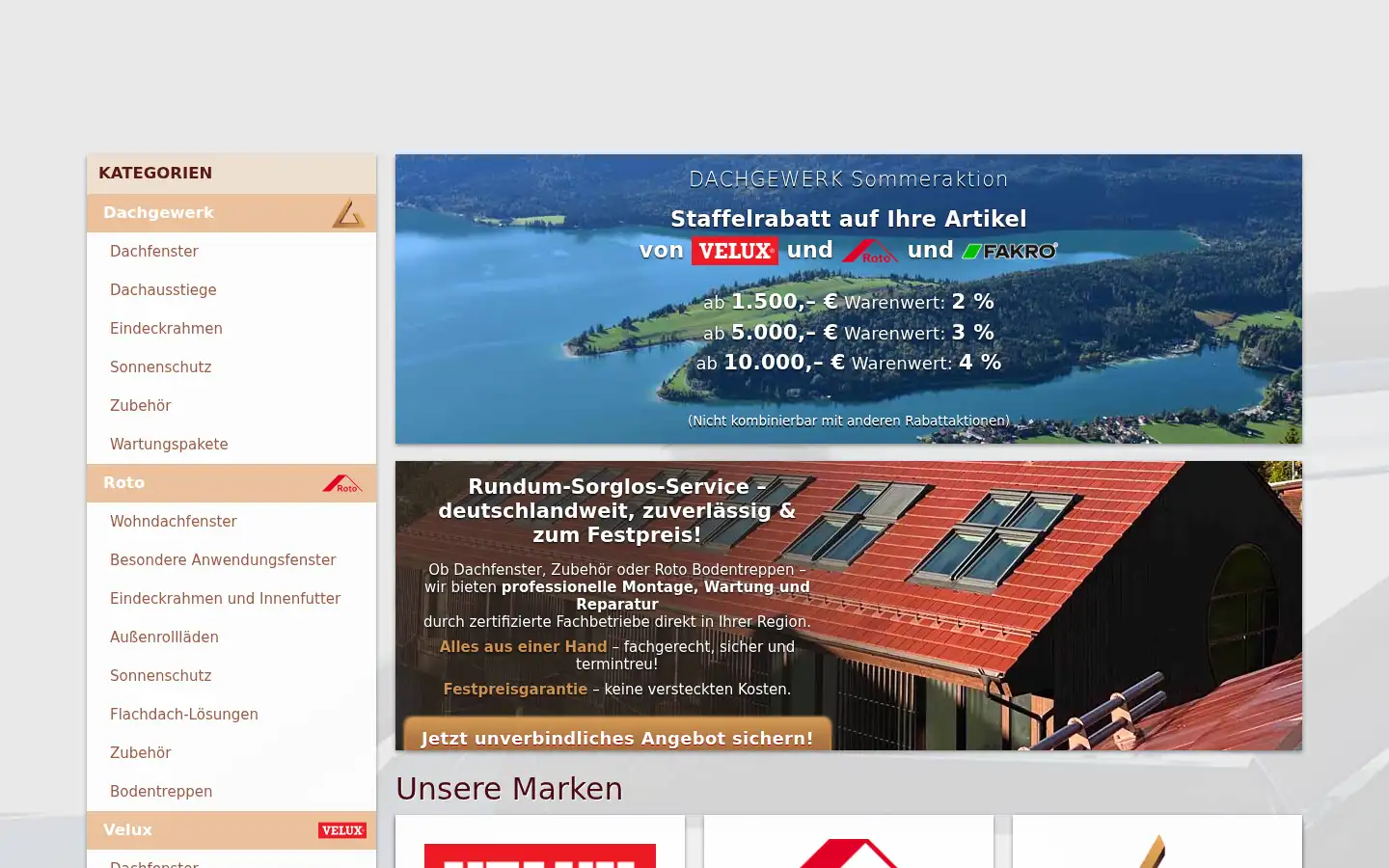 Screenshot of dachgewerk.de