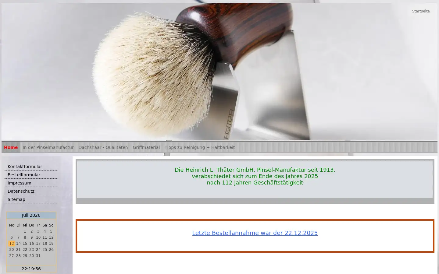 Screenshot of dachs-rasierpinsel.de