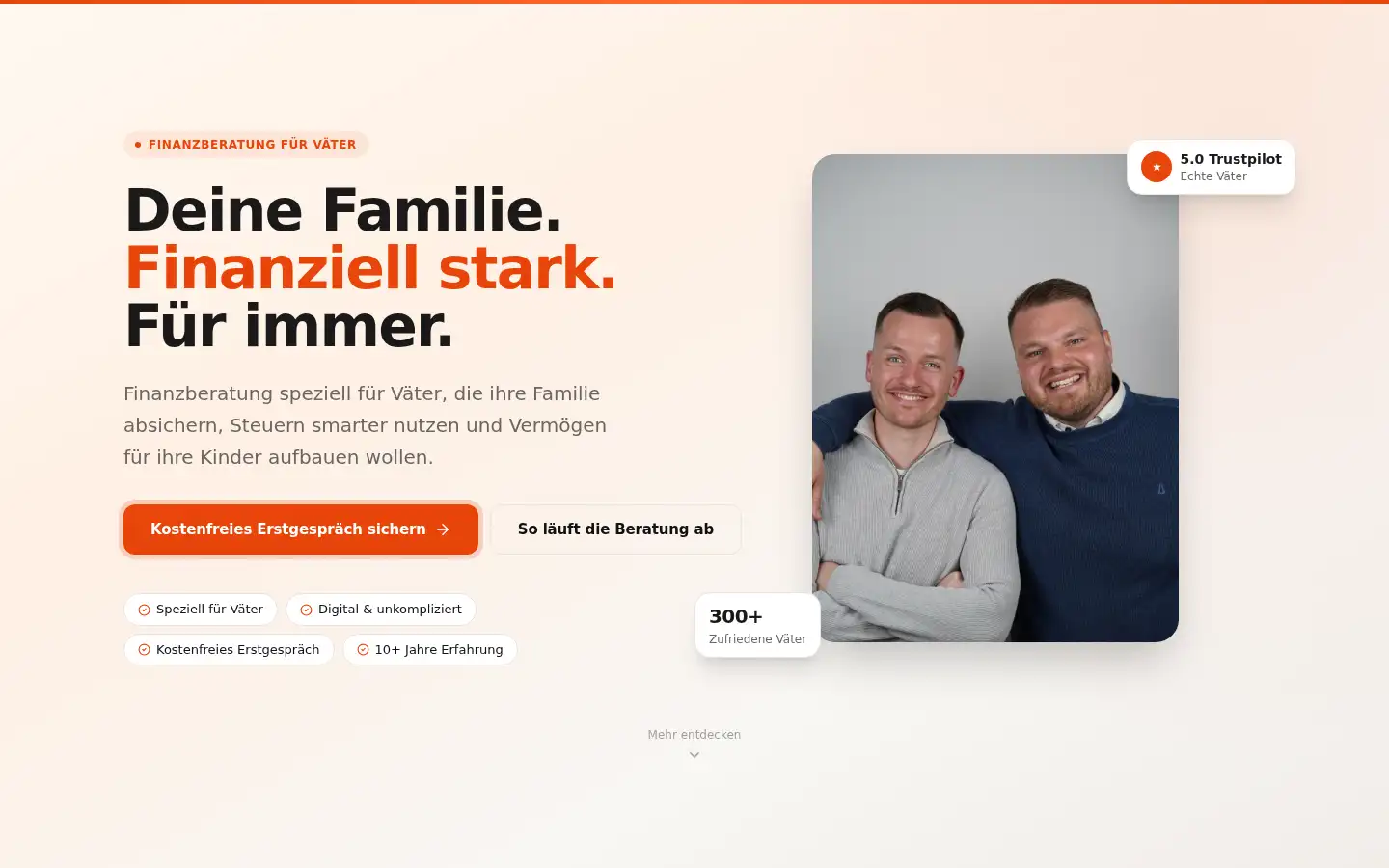 Screenshot of daddy-finance.de