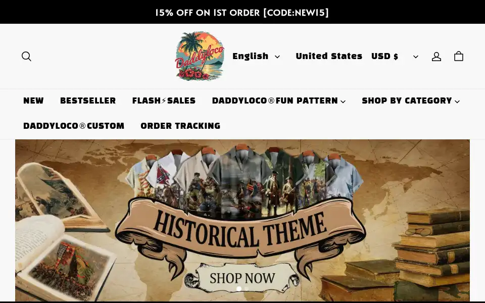 Screenshot of daddyloco.com