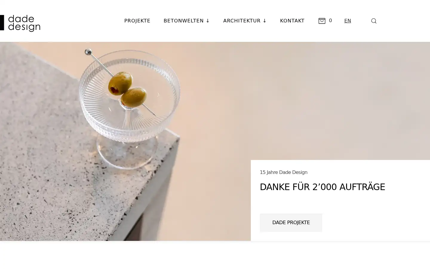 Screenshot of dade-design.com