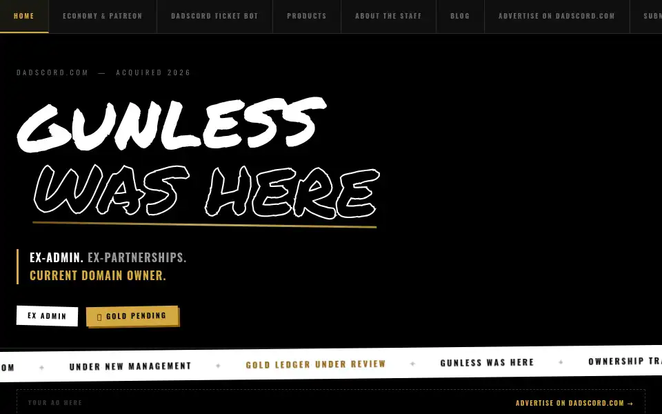 Screenshot of dadscord.com