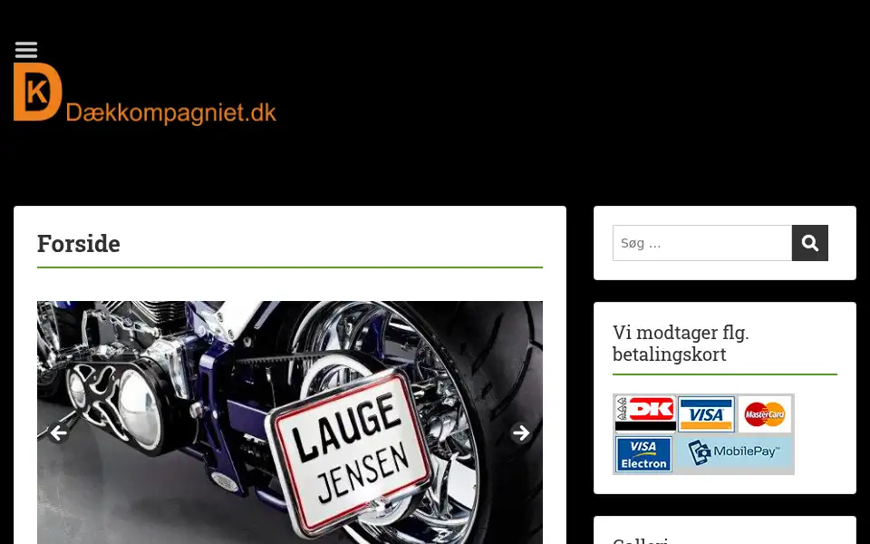 Screenshot of daekkompagniet.dk