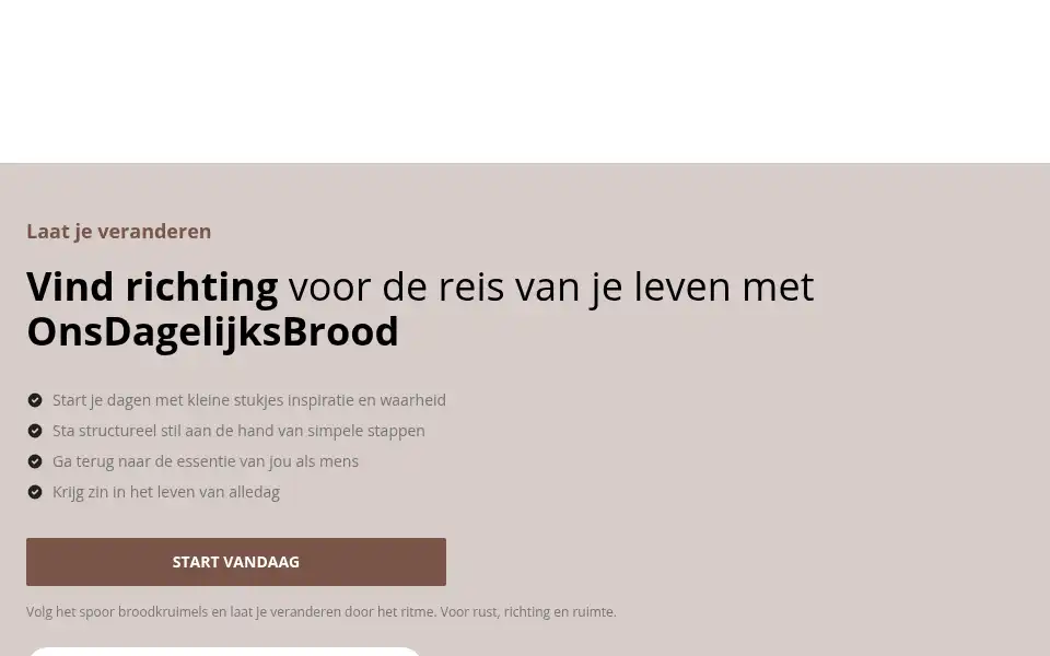 Screenshot of dagelijksebroodkruimels.nl