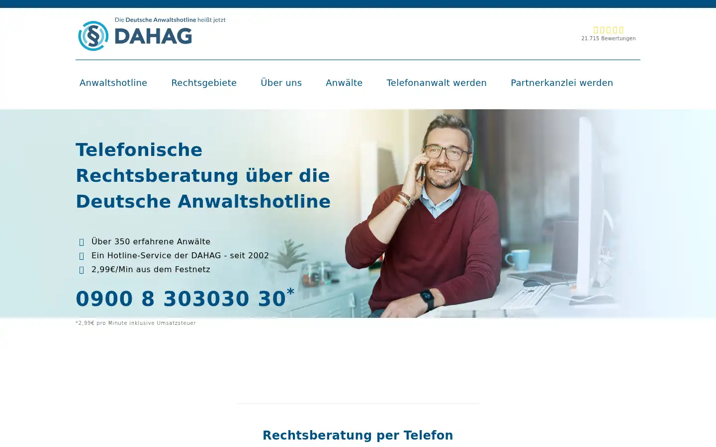Screenshot of dahag.de