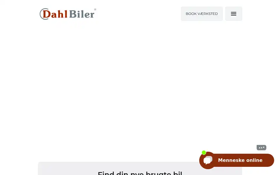 Screenshot of dahl-biler.dk
