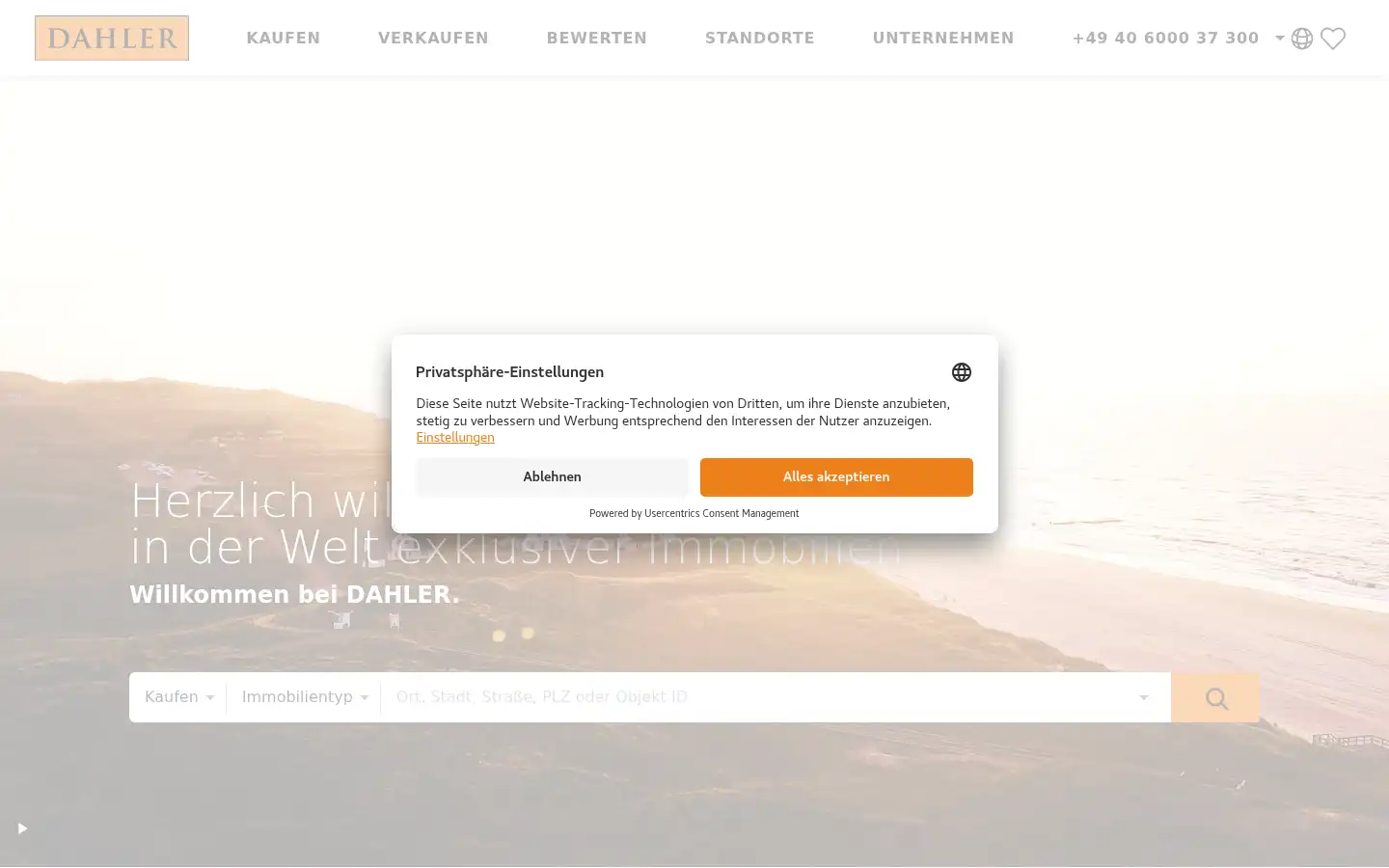 Screenshot of dahlercompany.de
