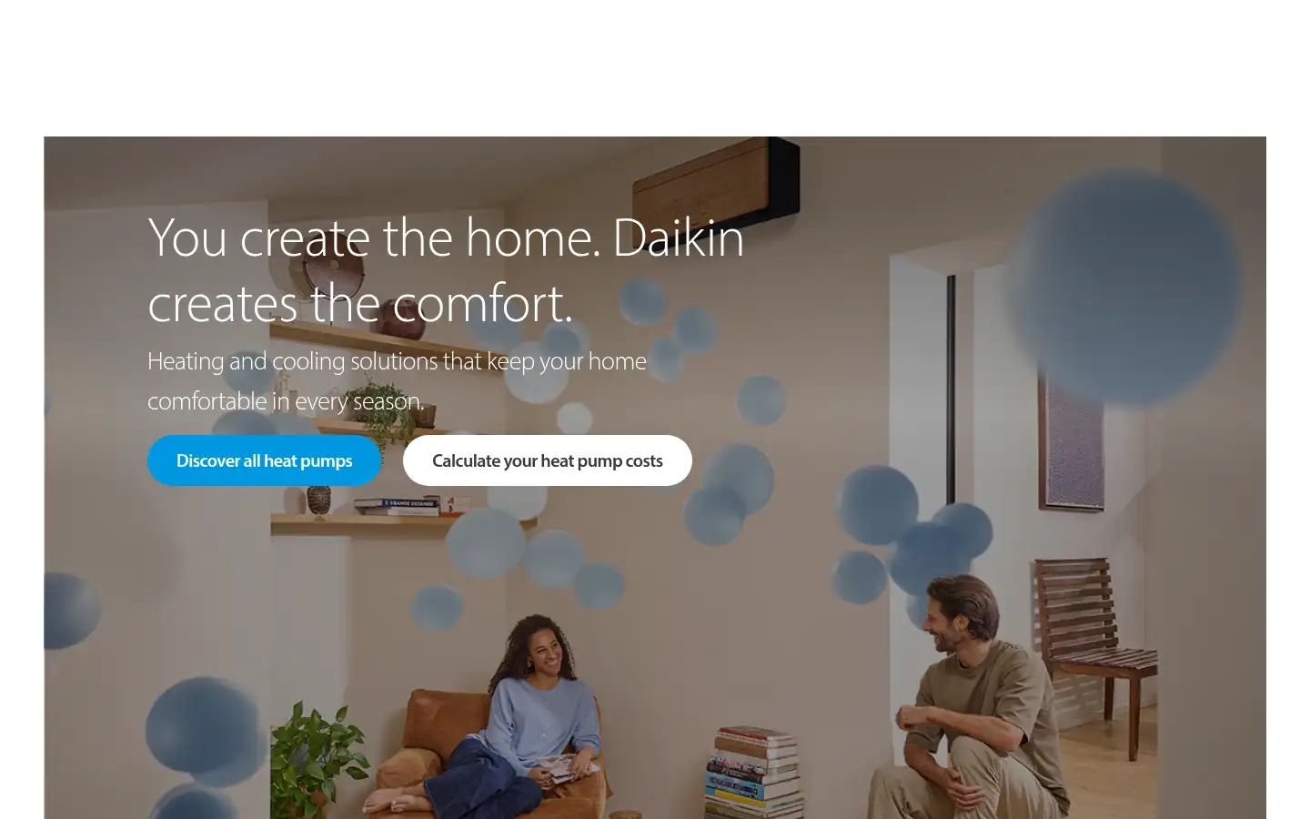 Screenshot of daikin.co.uk