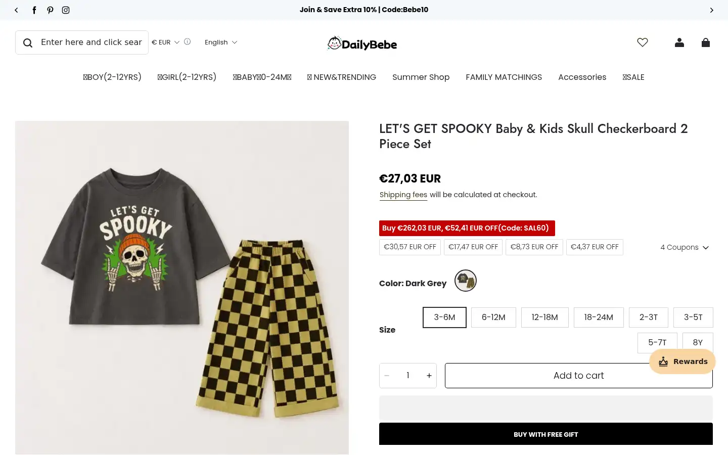 Screenshot of dailybebe.com