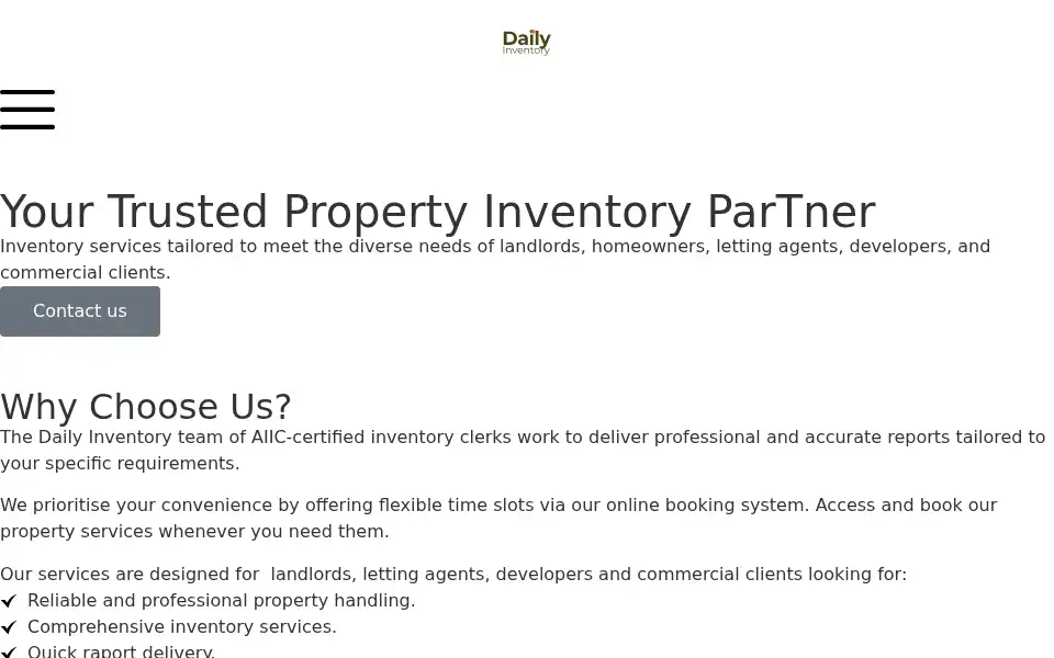 Screenshot of dailyinventory.co.uk