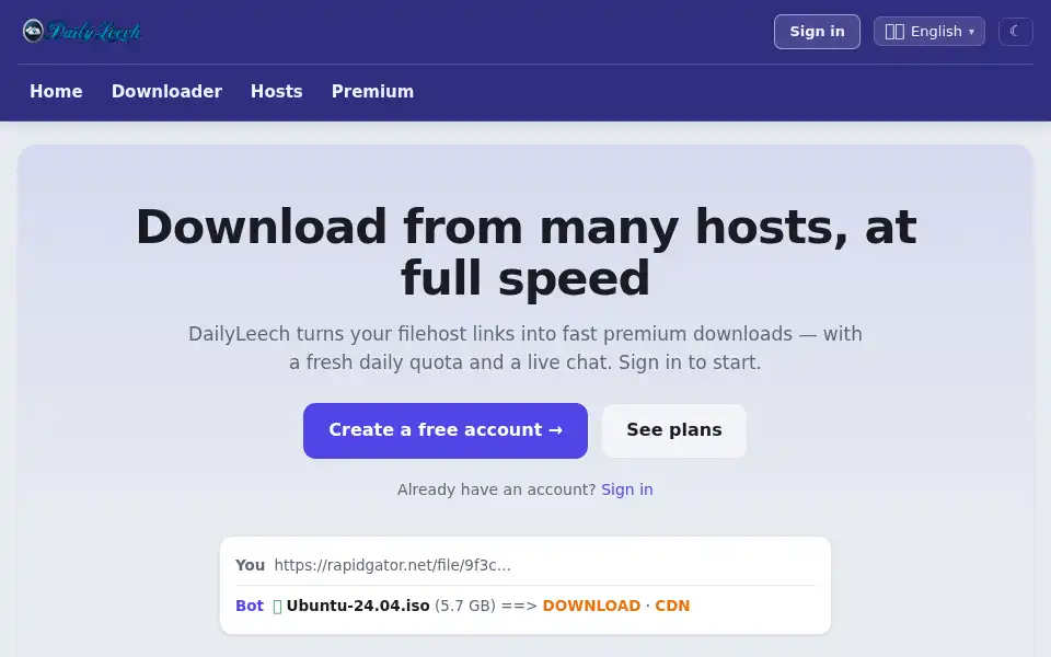 Screenshot of dailyleech.com