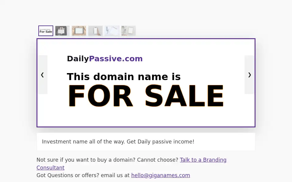 Screenshot of dailypassive.com