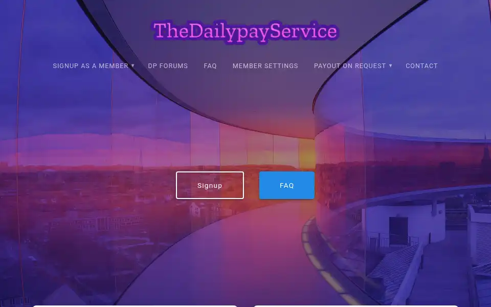 Screenshot of dailypayservice.com