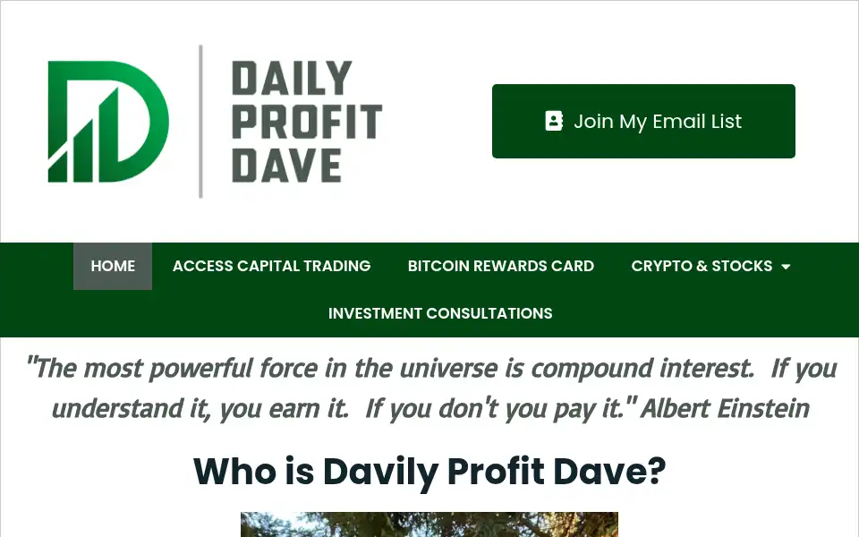 Screenshot of dailyprofitdave.com