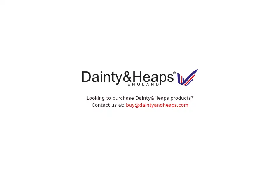 Screenshot of daintyandheaps.com