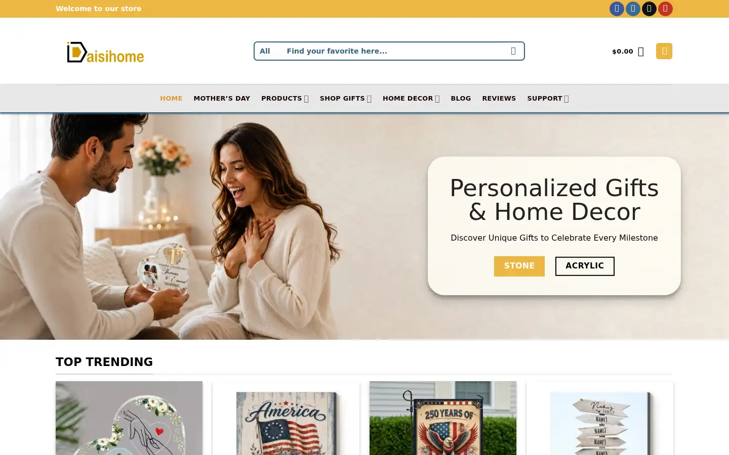 Screenshot of daisihome.com
