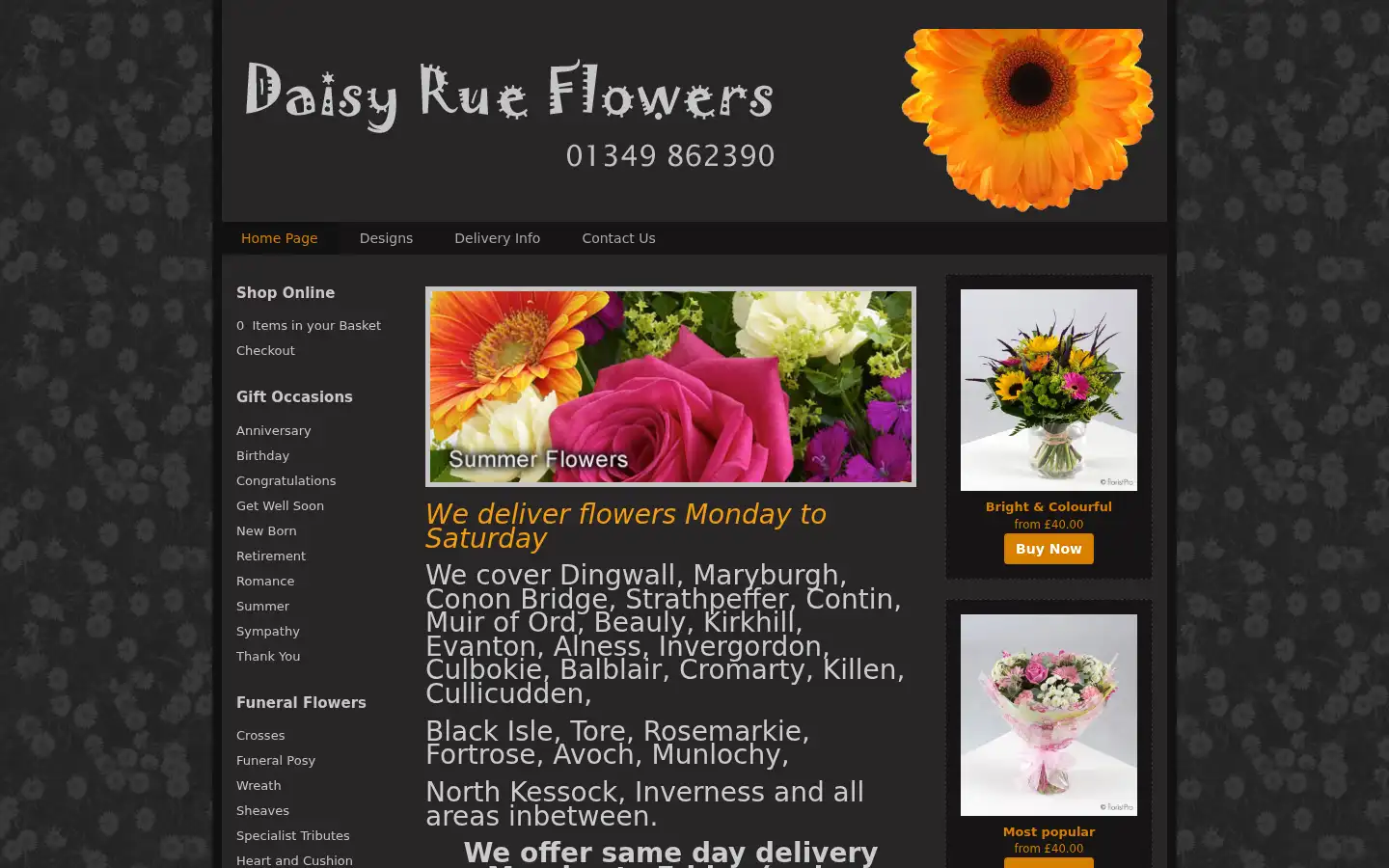 Screenshot of daisyrue.co.uk
