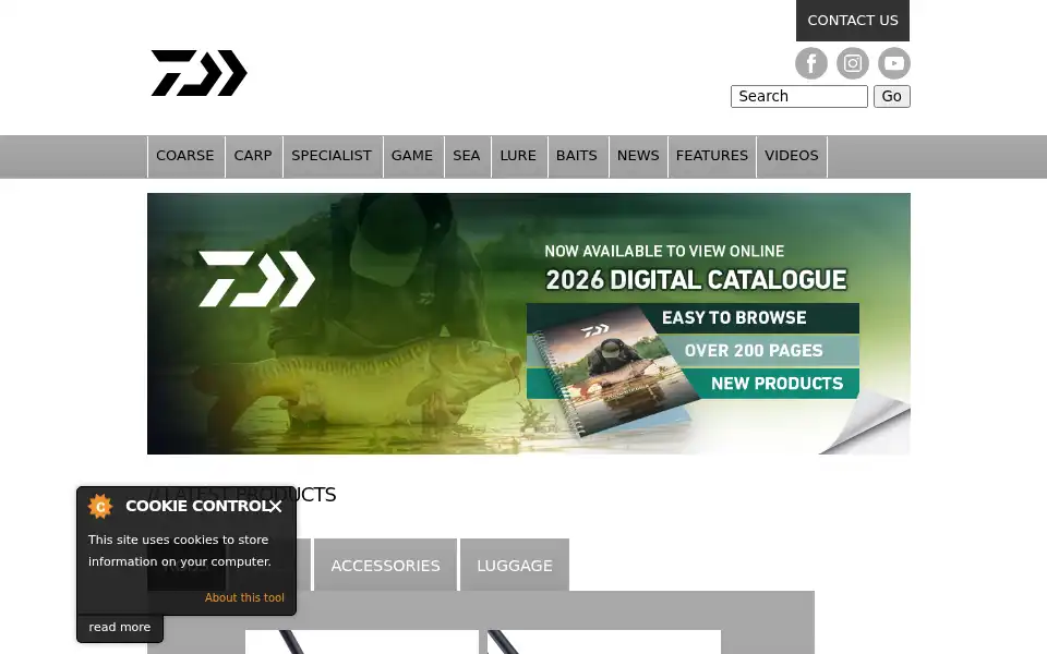Screenshot of daiwasports.co.uk