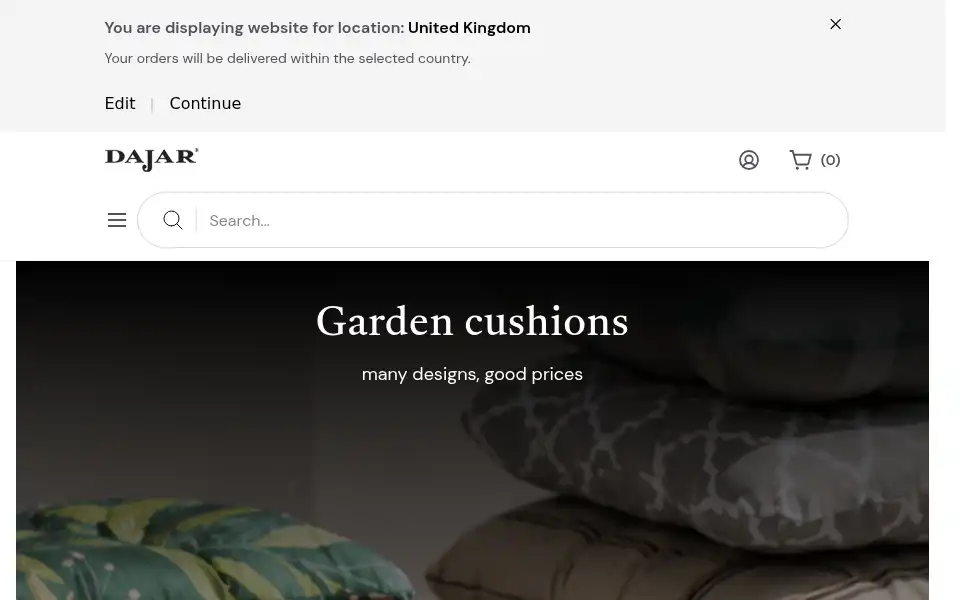 Screenshot of dajar.co.uk