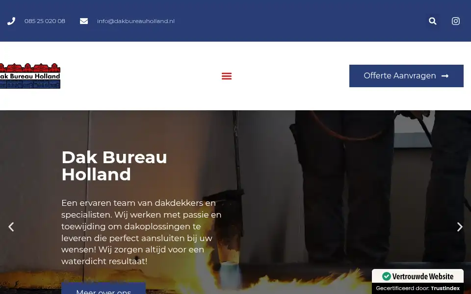 Screenshot of dakbureauholland.nl