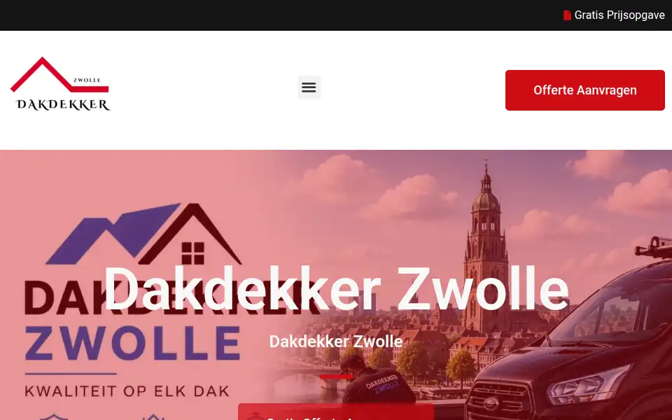 Screenshot of dakdekkerzwolle.net