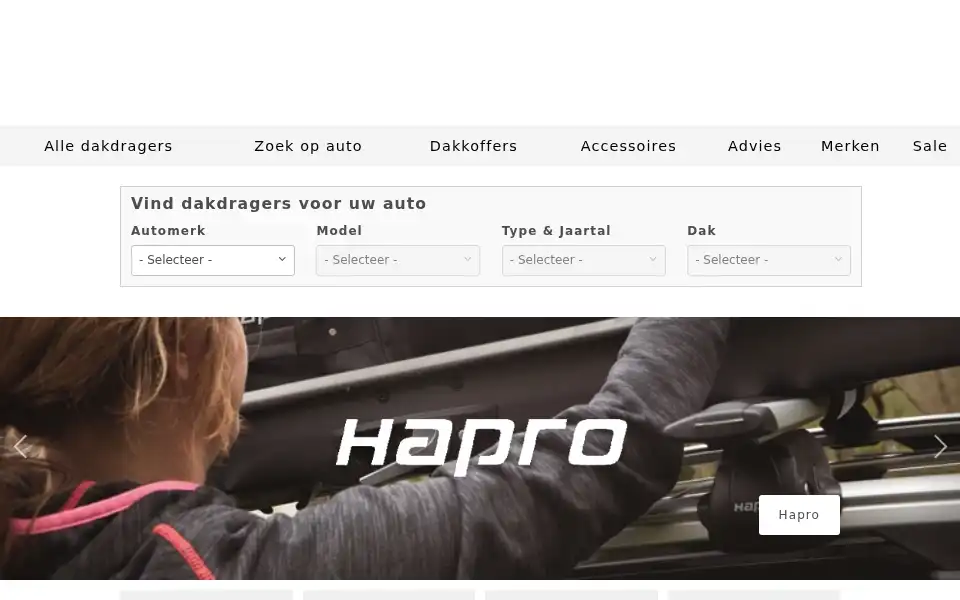 Screenshot of dakdragerstore.com