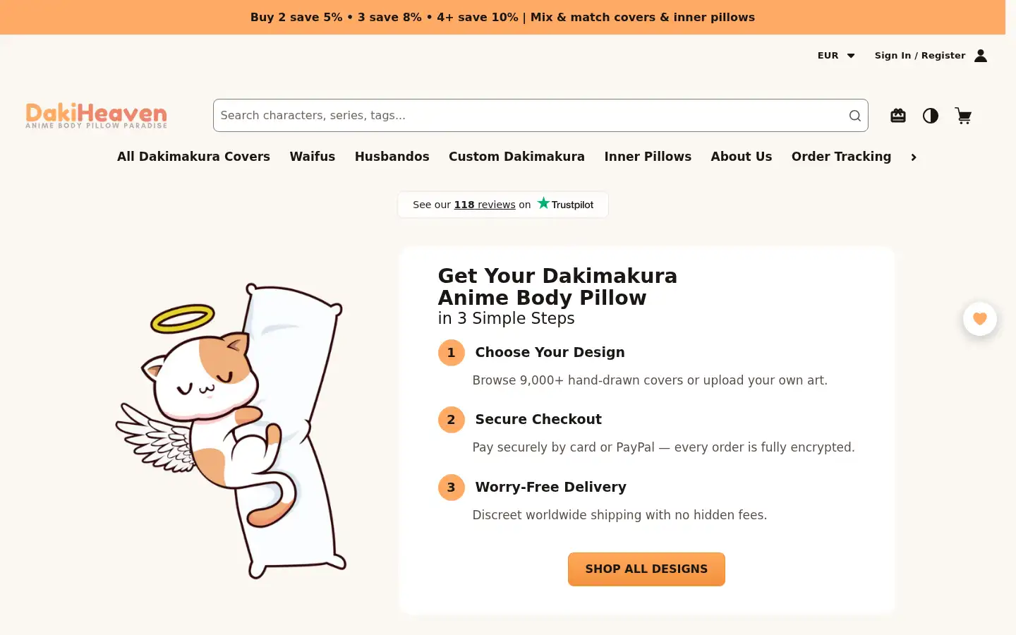 Screenshot of dakiheaven.com