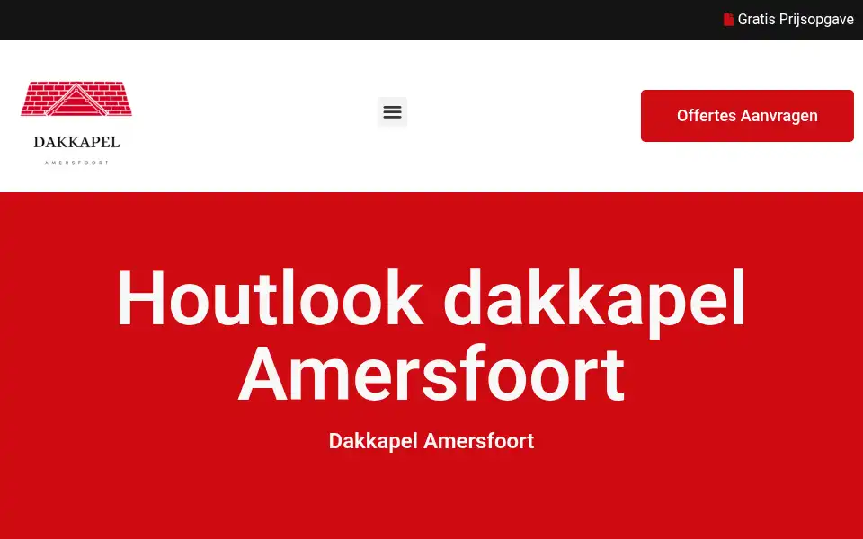 Screenshot of dakkapelamersfoort.com