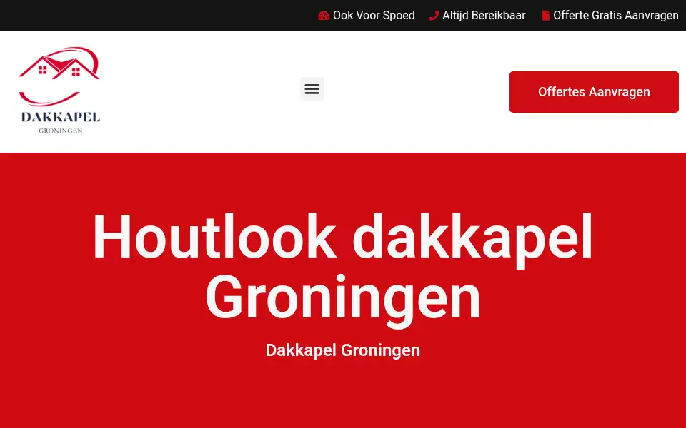 Screenshot of dakkapelgroningen.com
