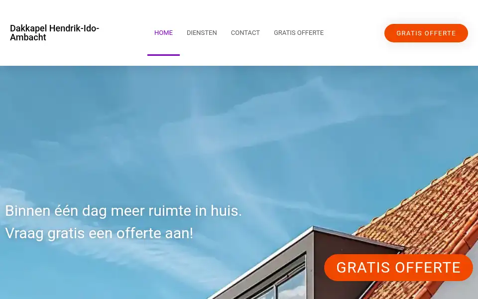 Screenshot of dakkapelhendrikidoambacht.com