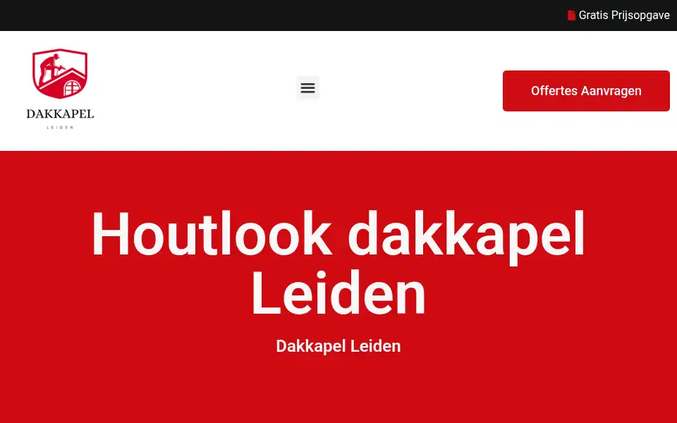 Screenshot of dakkapelleiden.com