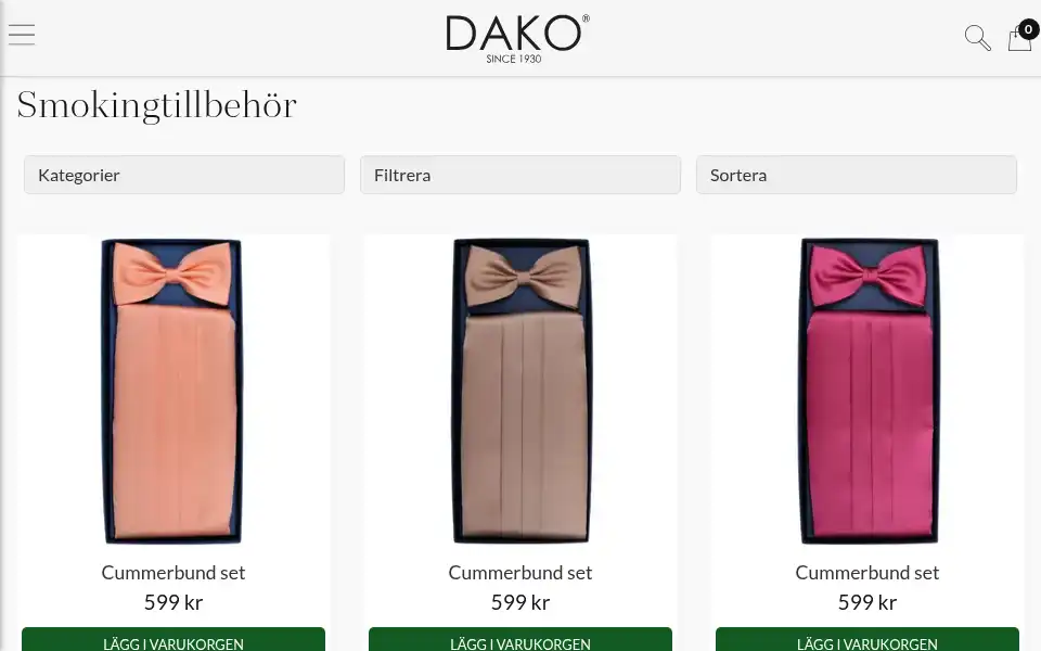 Screenshot of dako1930.se