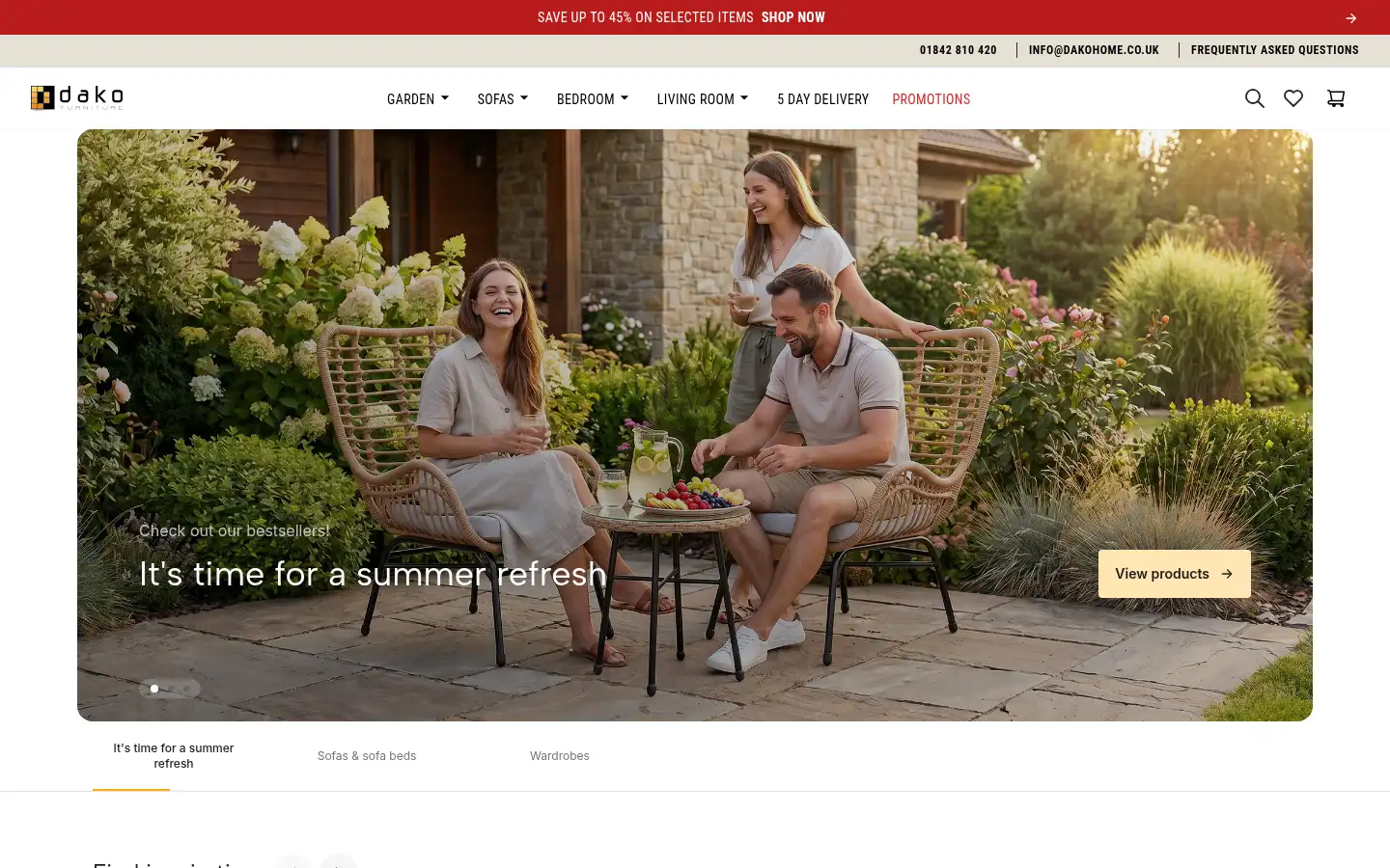 Screenshot of dakohome.co.uk
