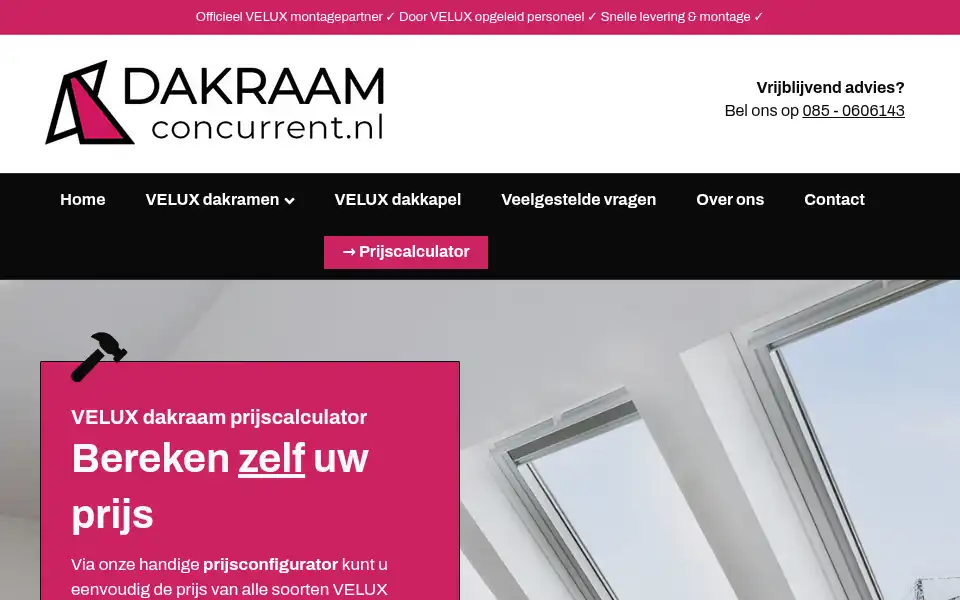 Screenshot of dakraamconcurrent.nl