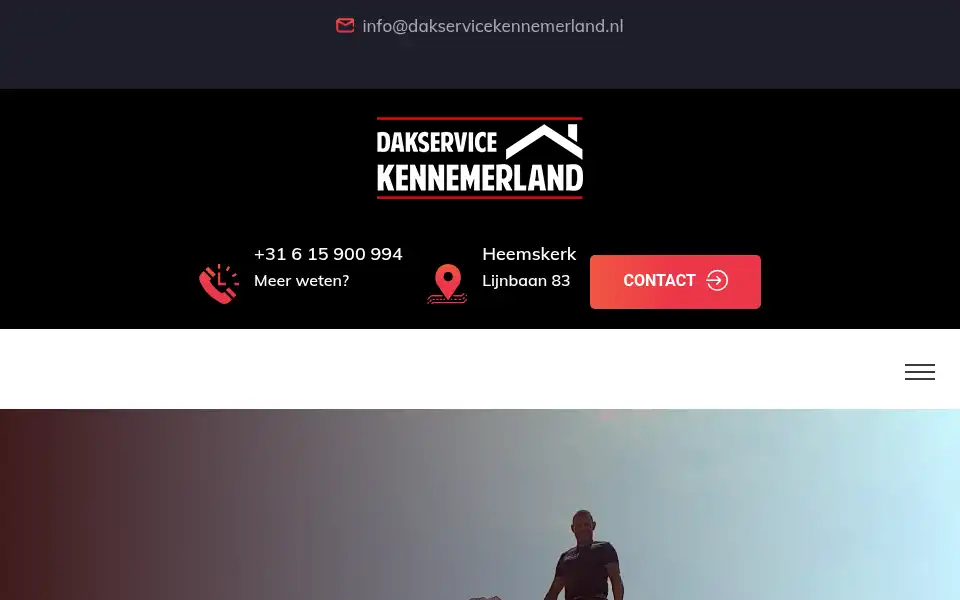 Screenshot of dakservicekennemerland.nl