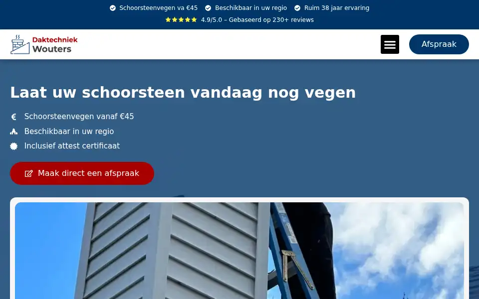 Screenshot of daktechniek-wouters.be