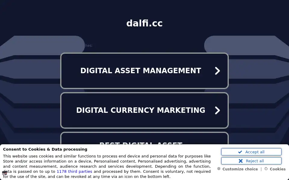 Screenshot of dalfi.cc