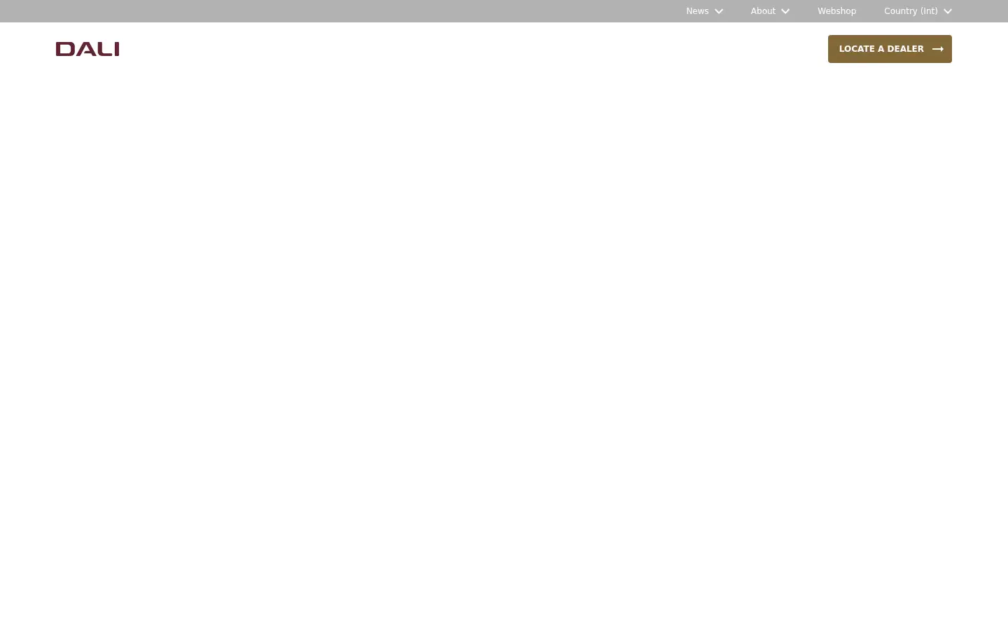 Screenshot of dali-speakers.com