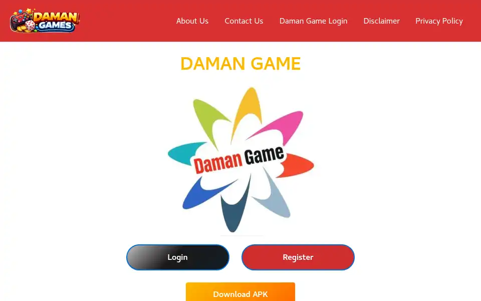 Screenshot of daman.games