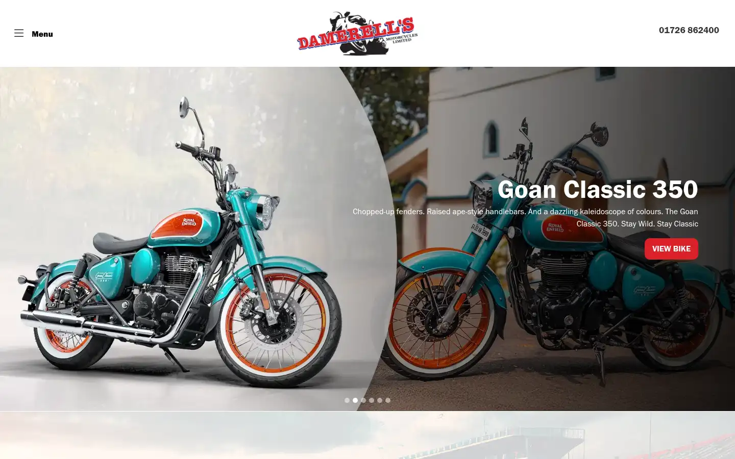 Screenshot of damerells.co.uk