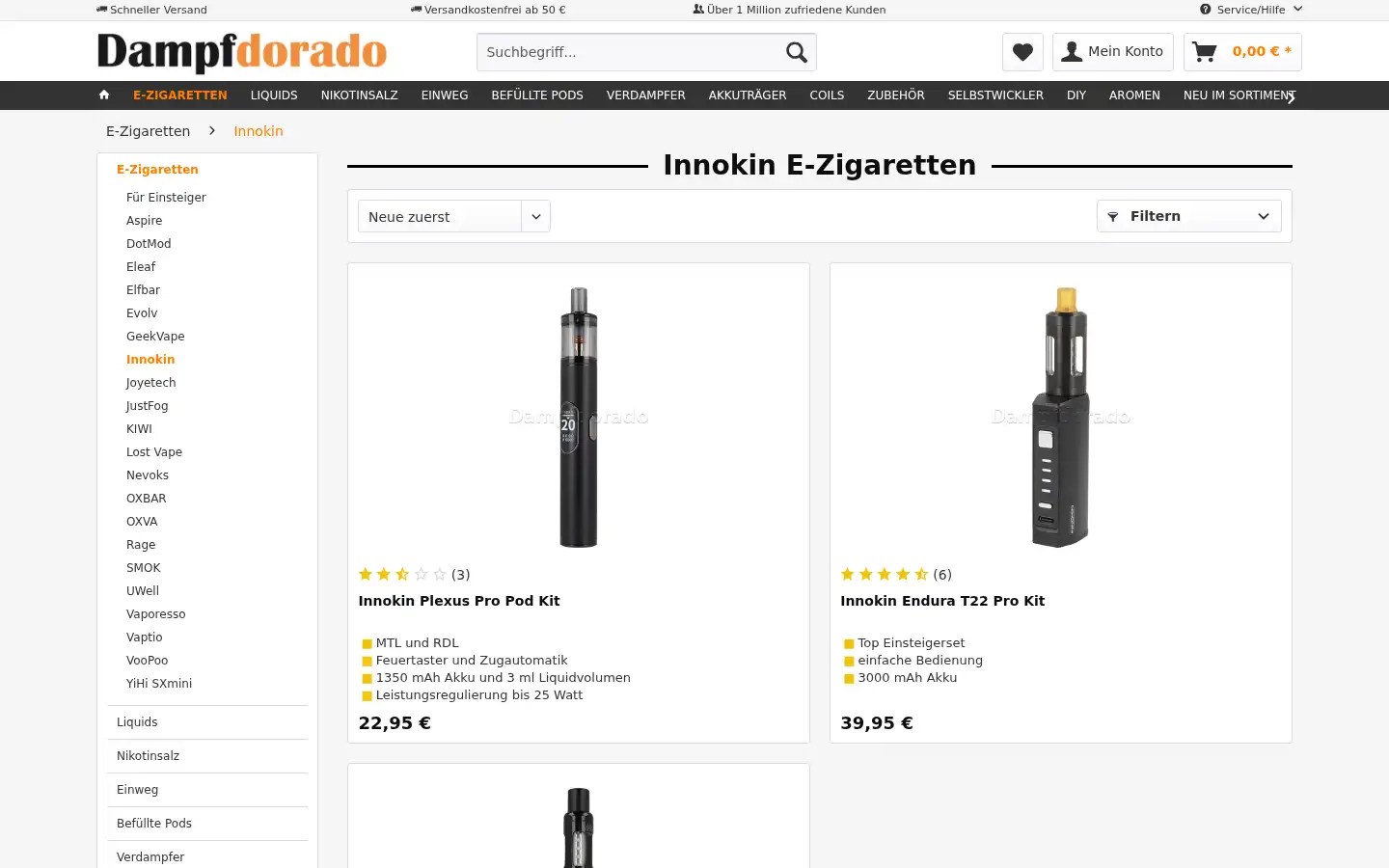 Screenshot of dampfdorado.de