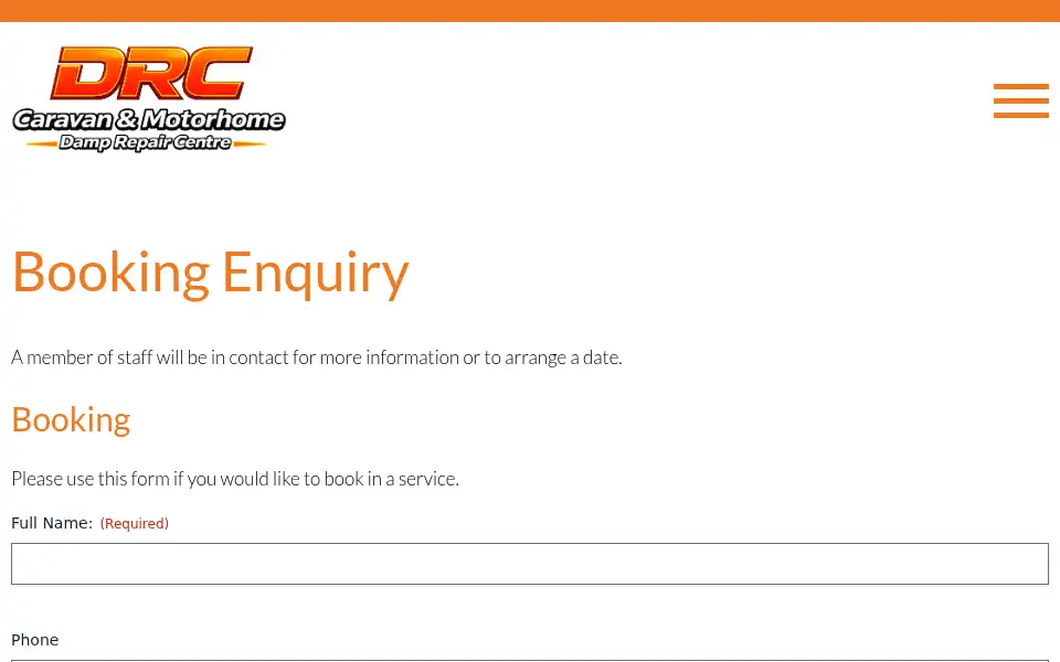 Screenshot of damprepaircentre.co.uk