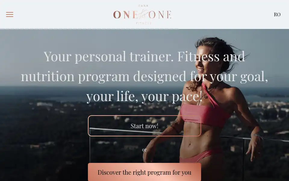 Screenshot of dana1to1fitness.com