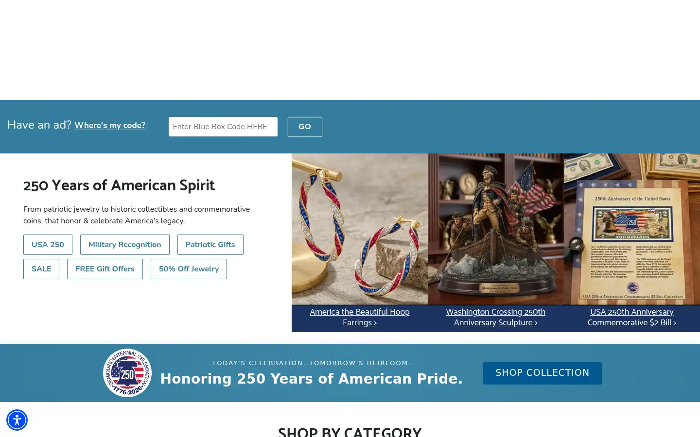 Screenshot of danburymint.com