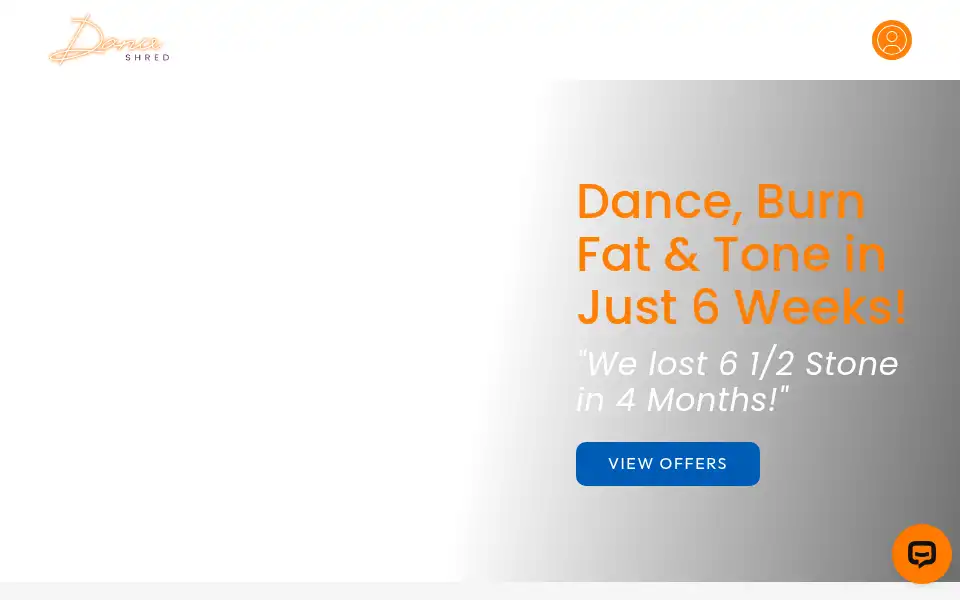 Screenshot of danceshred.co.uk